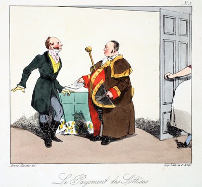 Le Payement des Sottises, illustration from 